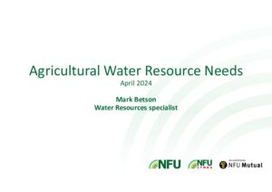 NFU – Arable land mangement – Training 20240425