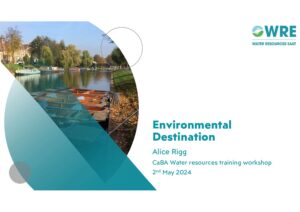 WRE – Environmental destination – Training 20250502
